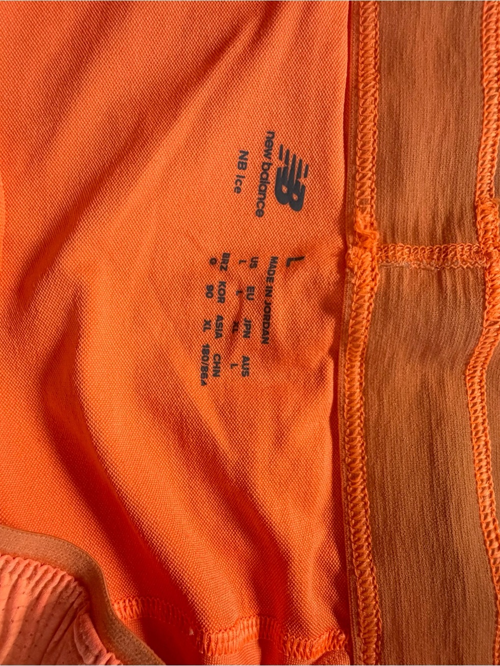New Balance Orange Men’s Athletic Shorts - Picture 3 of 3